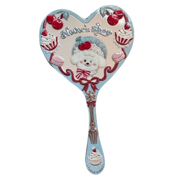 Flower Knows Never’s Shop Collection Heart Shaped Hand-Held Mirror - Picture 1 of 7